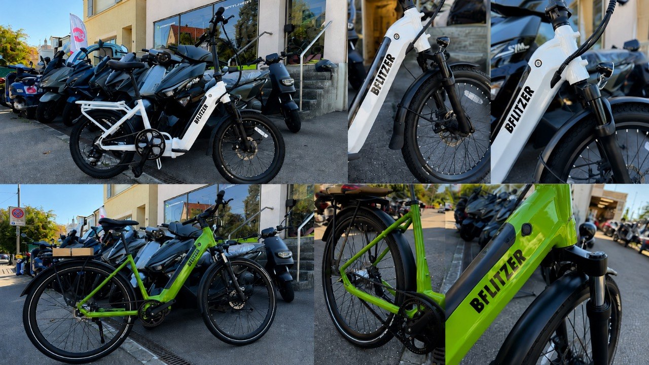 BFLITZER E-Scooter Blau-Weiss